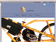 Tablet Screenshot of cargobikeking.com